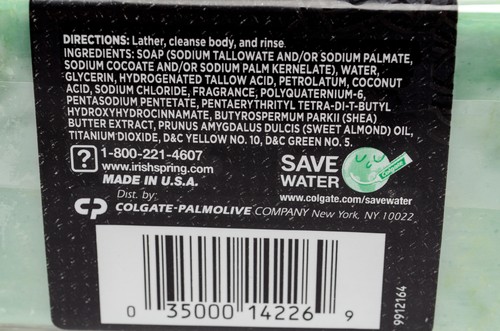 Irish Spring Signature for Men Hydrating Bar Soap 6 oz 3 Pack Body & Face New - Picture 4 of 13