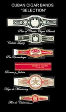 Set Cuban Cigar Bands  vitola label of different brands. Havana COLLECTIBLES