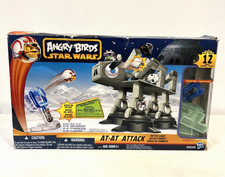 ANGRY BIRDS STAR WARS AT-AT ATTACK BATTLE GAME COMPLETE SET W/ 12 FIGURES HASBRO