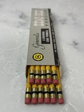 VTG General Pencil Co SEMI-HEX 498 2 2/4 FIRM 11 Unsharpened Drawing Pencils USA