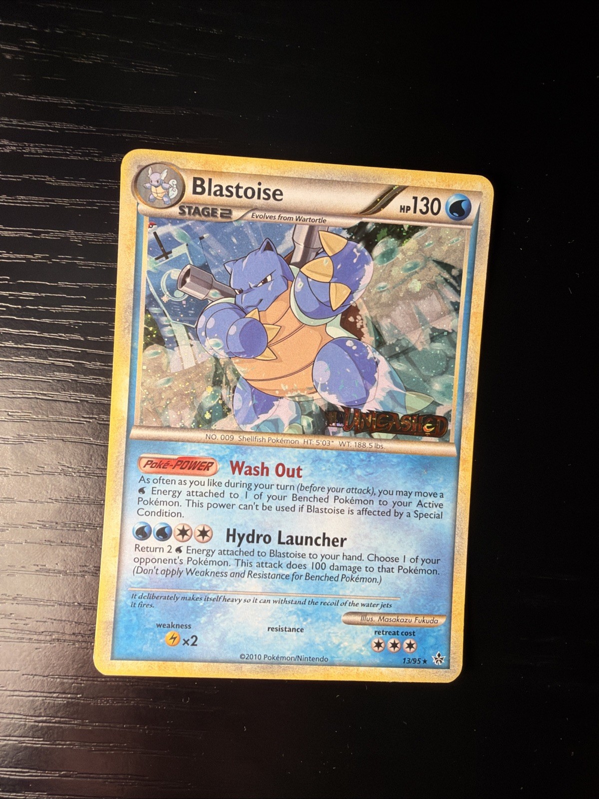 Blastoise Prerelease Stamped 13/95 Rare HeartGold SoulSilver Unleashed