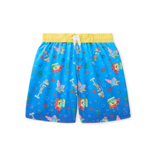 NEW SpongeBob SquarePants Boys Swim Trunks 4-5 Quick Dry Board Shorts
