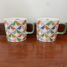 Scion Living x Habitat Fanily Lintu Bird 330ml Mug Coffee/Tea Cup X2