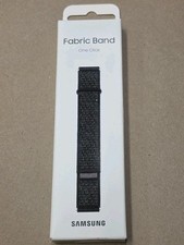 Samsung Galaxy Watch Fabric Band Series 4/5/6 - 20mm M/L Black New One Click