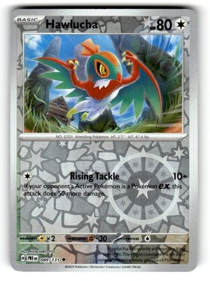 Hawlucha SV: Prismatic Evolutions Reverse Holo Uncommon 089/131 NM