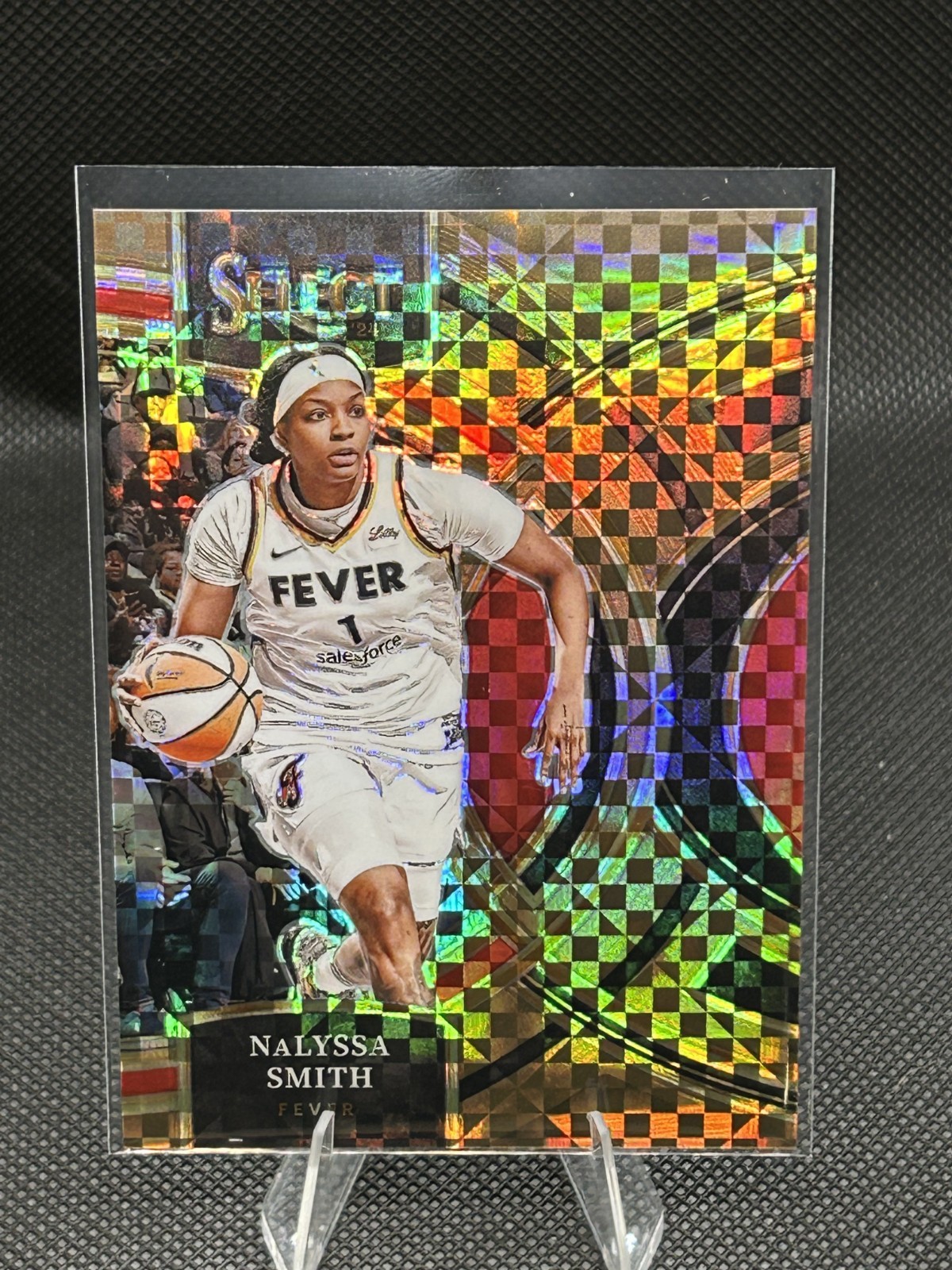 2024 Panini Select WNBA - NaLyssa Smith #119 Bronze Checker Prizm /49 Fever