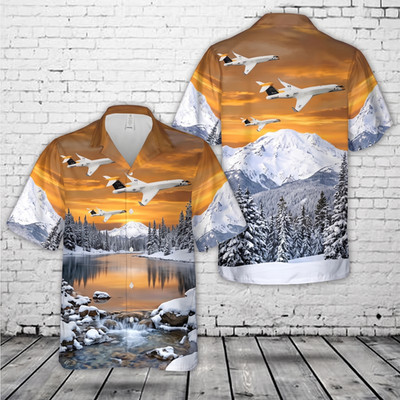 Us Navy Gulfstream G550 Nc-37B Missile Tracking Jet Hawaiian Shirt
