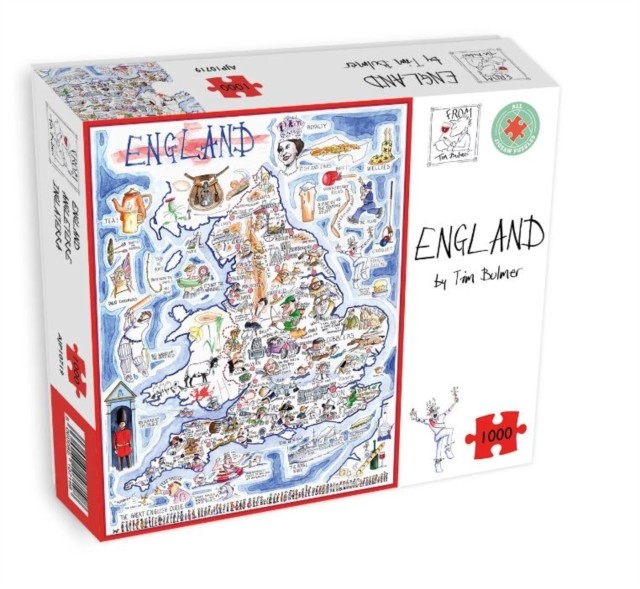 Map of England Jigsaw 1000 Piece Puzzle (General merchandise)