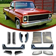 1973-87 Chevy Cab Kit, Rocker Panel , Cab Corner, Floor Pan & Supports  12Pc New