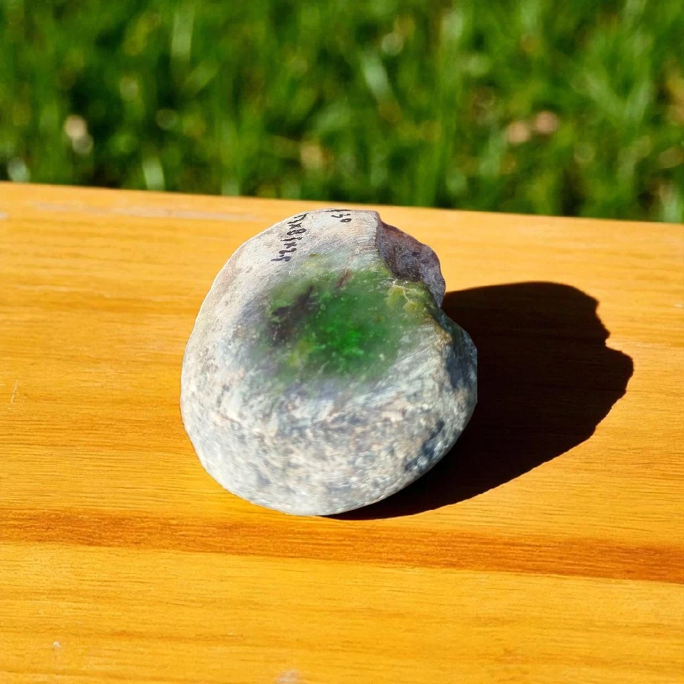 Nice Natural Rough Green Nephrite Jade 1.6 lb - Image 3 of 4