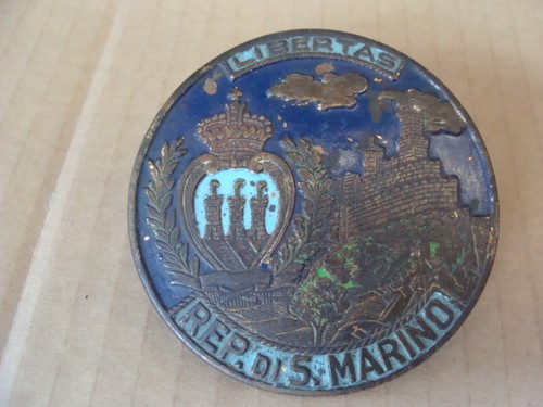PLACCA SAN MARINO PER VESPA LAMBRETTA SCOOTER D'EPOCA MOTO E AUTO FIAT OLD  ITALY | eBay