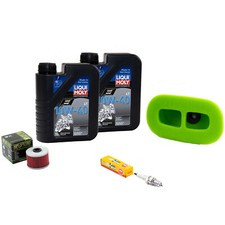 Set für Honda XR 600 R XR 650 85-00 Wartung Öl 2L Luftfilter Ölfilter Zündkerze