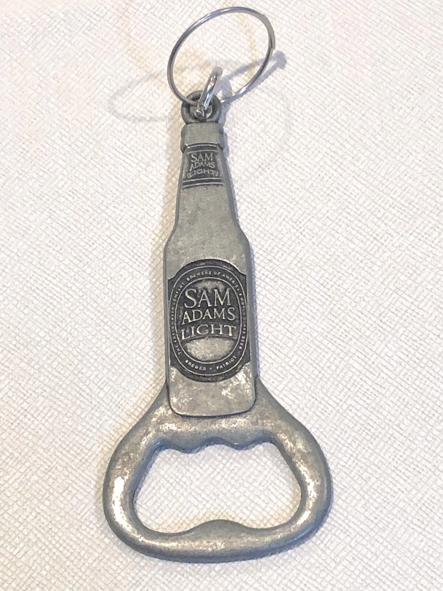 Vintage Samuel Sam Adams Boston Lager Beer Bottle Metal Opener Key Chain