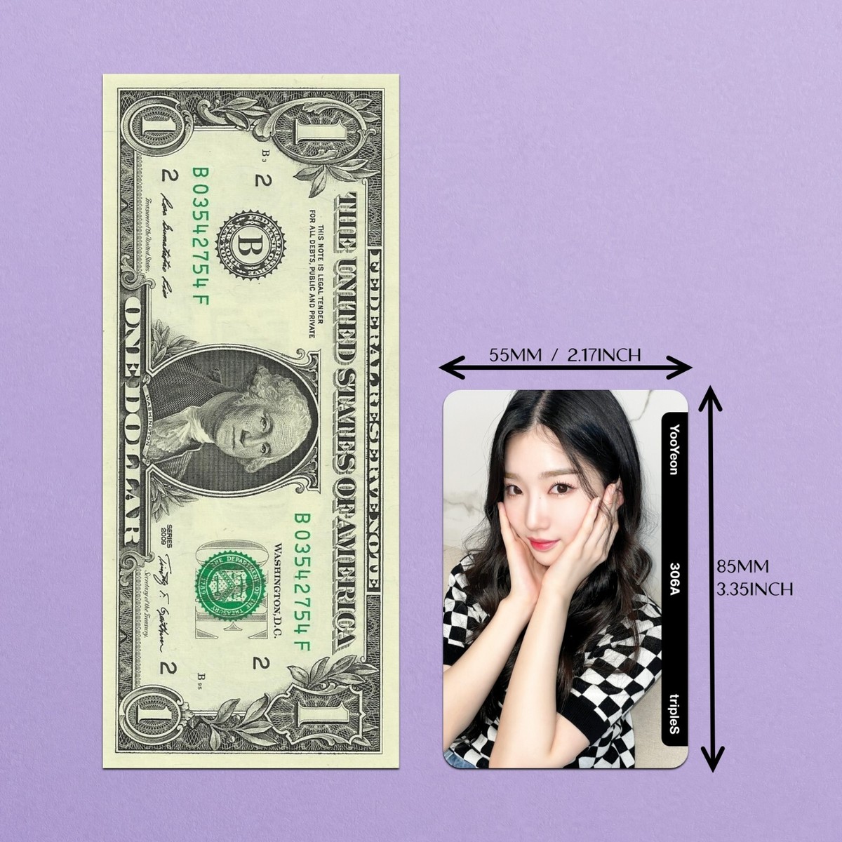 tripleS S5 YooYeon REPLICA objekt Binary01 300s Fanmade Photocards