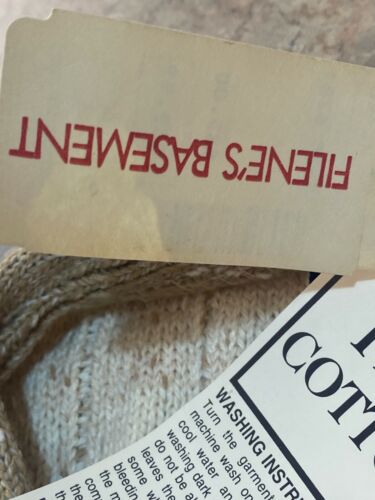 vintage tony lambert design mens sweater cardigan beige cream cotton NWT XL USA - Picture 5 of 8