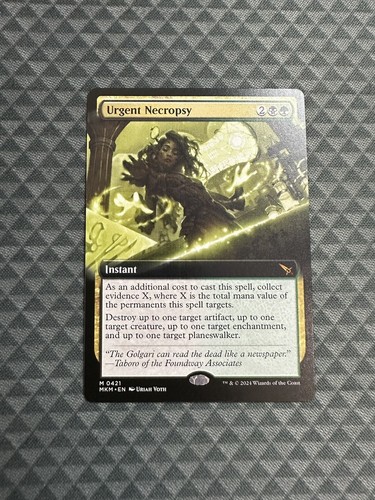 MTG Urgent Necropsy #0421 Extended Art Mythic Murders at Karlov Manor (MKM)