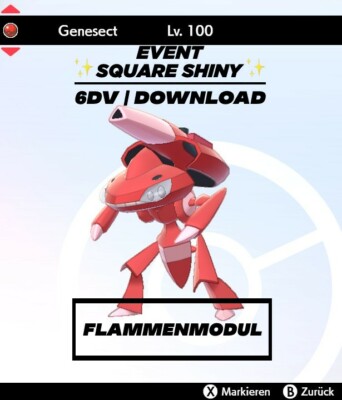 Pokemon Schwert und Schild Shiny [Event Square Shiny 4th Genesect] FAST DELIVERY