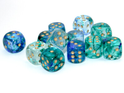 + Chessex + d6 Dice Block 16mm - verschiedene Farben