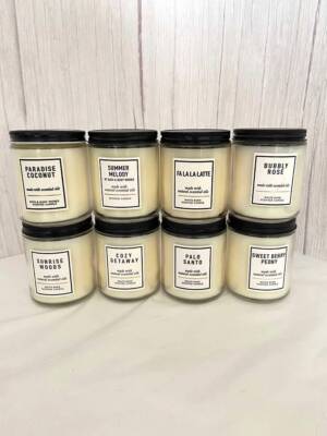 New White Barn & Bath & Body Works Single Wick Tester Candles U Pick Scent Quant