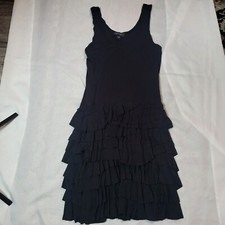 Karen Kane Black Ruffled Sleeveless Dress