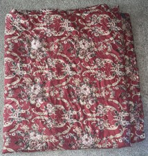 Rare VTG Ralph LAUREN King Comforter Red Paisley Floral Design Made In USA -READ