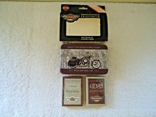 Vtg " NOS " Harley Davidson 95th Ann. Limited Edition 2 Deck Card Set  In Tin