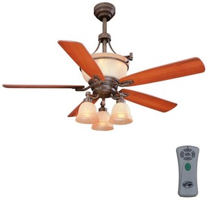 Hampton Bay Rock Creek 52 In Indoor Ceiling Fan Light Plywood