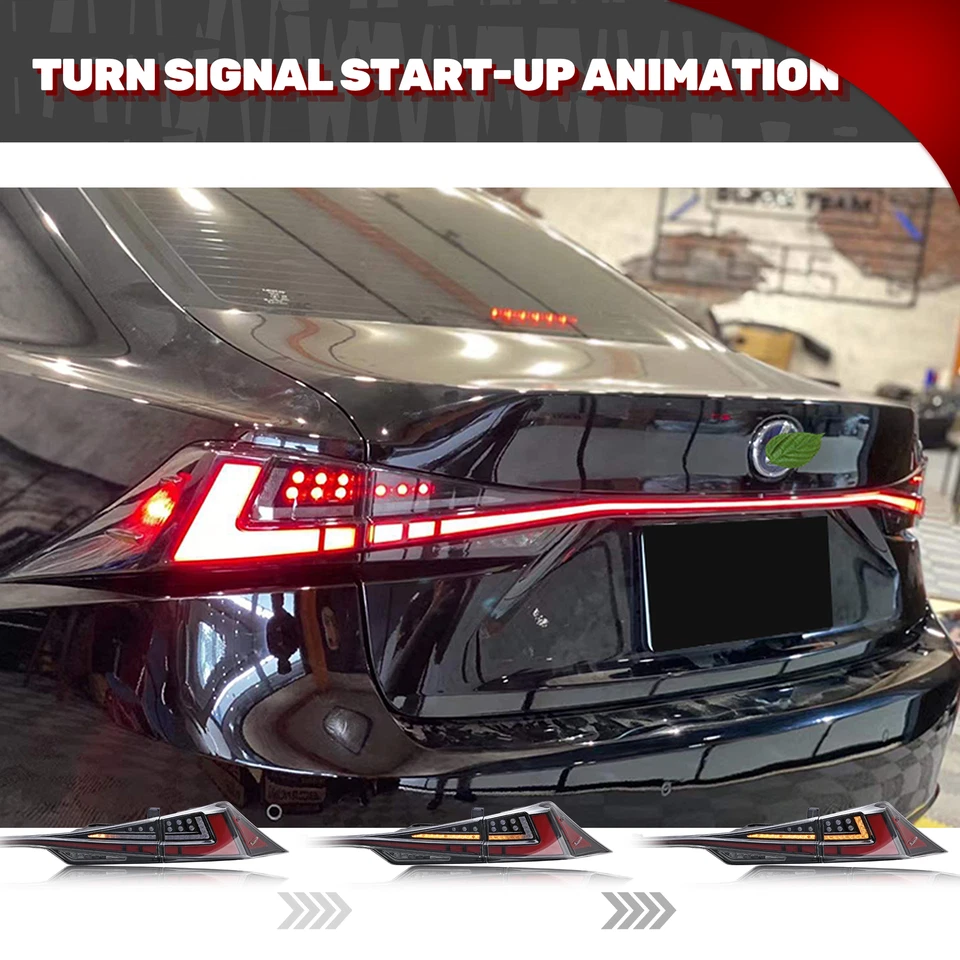 Conjunto de luces traseras LED para Lexus IS250 IS350 IS200t IS300 2014-2020 Foto 3 de 4