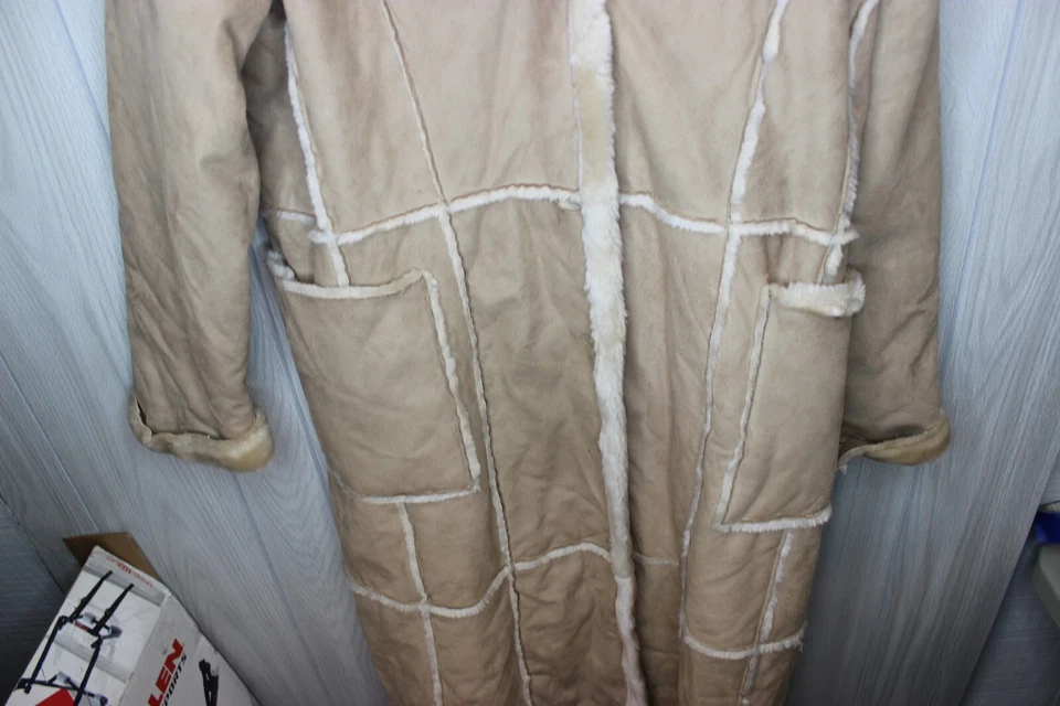 Gabardina Big Chill para mujer con cuello tostado manga larga botón delantero talla XL Foto 4 de 4