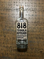 Empty 818 Reposado Tequila Bottle Decor