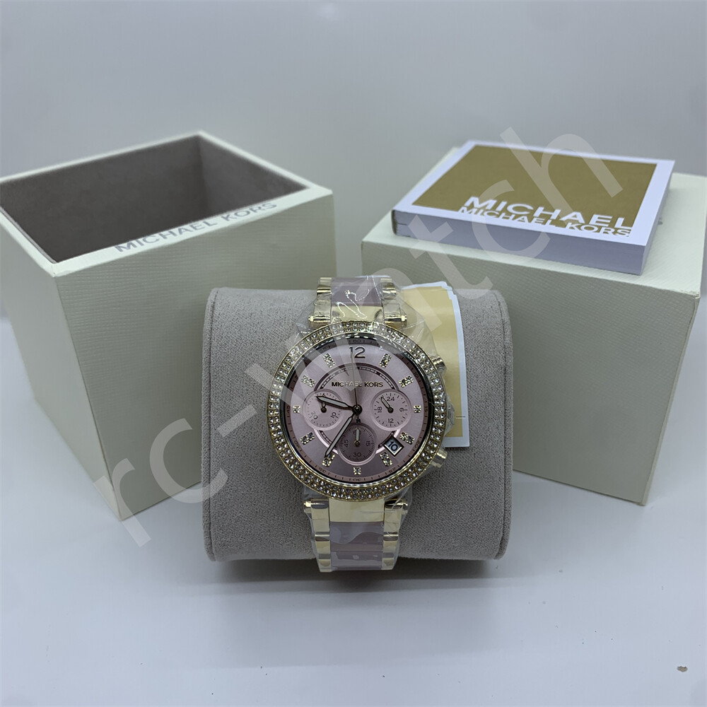 Michael Kors watch. Beautiful. MK6326 Michael Kors Parker Gold Dial Two Tone Steel Strap Watch for  main image 2