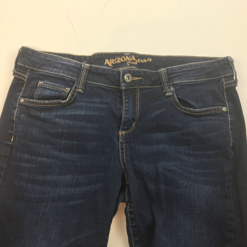 Arizona Jean Co Womens Blue Jeans Denim Junior Size 9 Cotton Blend 5 Pocket - Picture 2 of 7