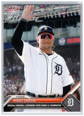 #942 Miguel Cabrera Detroit Tigers Farewell Ceremony 2023 Topps Now