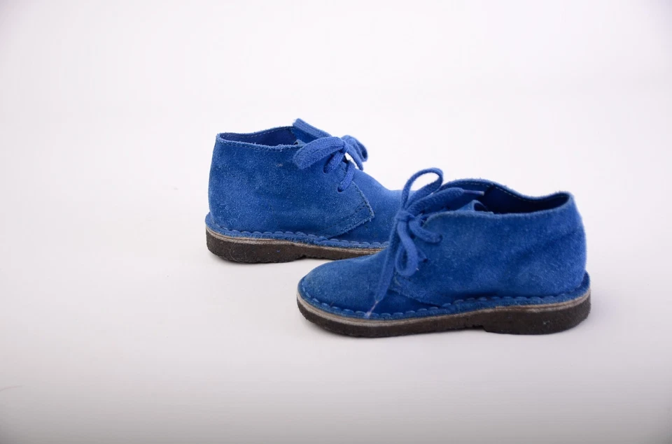 J. Crew мальчиков Kids Crewcuts туфли лодыжки/чукка ботинки синий замши кожаный размер K9  - Изображение 2 из 4