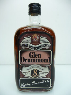Glen Drummond 8y Vatted Malt Hankey Bannister 60er Jahre 43% 75cl