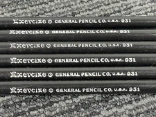 🔥 Vintage • GENERAL PENCIL CO • Exercise 931 PENCILS • Lot Of 6