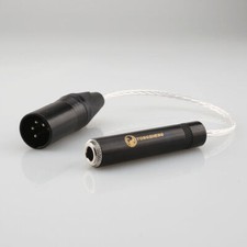 4 pin XLR Male Balanced 6.35mm FeMale headphone Cable TRS Hifi Audio adapter