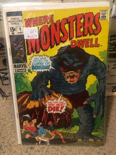 #9   WHERE  MONSTERS  DWELL    VF+    HALF  PRICE  SALE   YES  WE  COMBINE - Picture 1 of 1