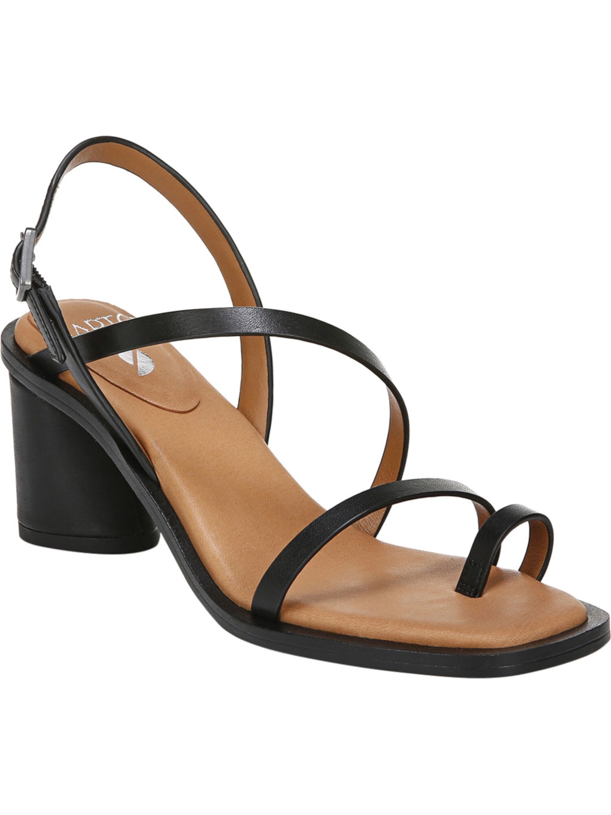 SARTO BY FRANCO SARTO Женские кожаные сандалии с черным носком L Oop Rache Flare 10 M