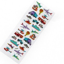 Kids Crafts Learning Toy Stickers Airplane Jet Helicopter Truck Fire Engine