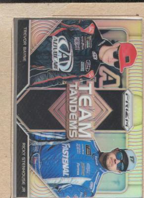 Trevor Bayne TT-8 2018 Panini Prizm Team Tandem Prizm (Refr.) Ricky Stenhouse Jr
