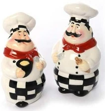 Fat Chef Salt and Pepper Shaker Set