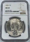 1935  Peace US Silver Dollar,   MS64 by NGC,   a SUPERB looking coin!!!!