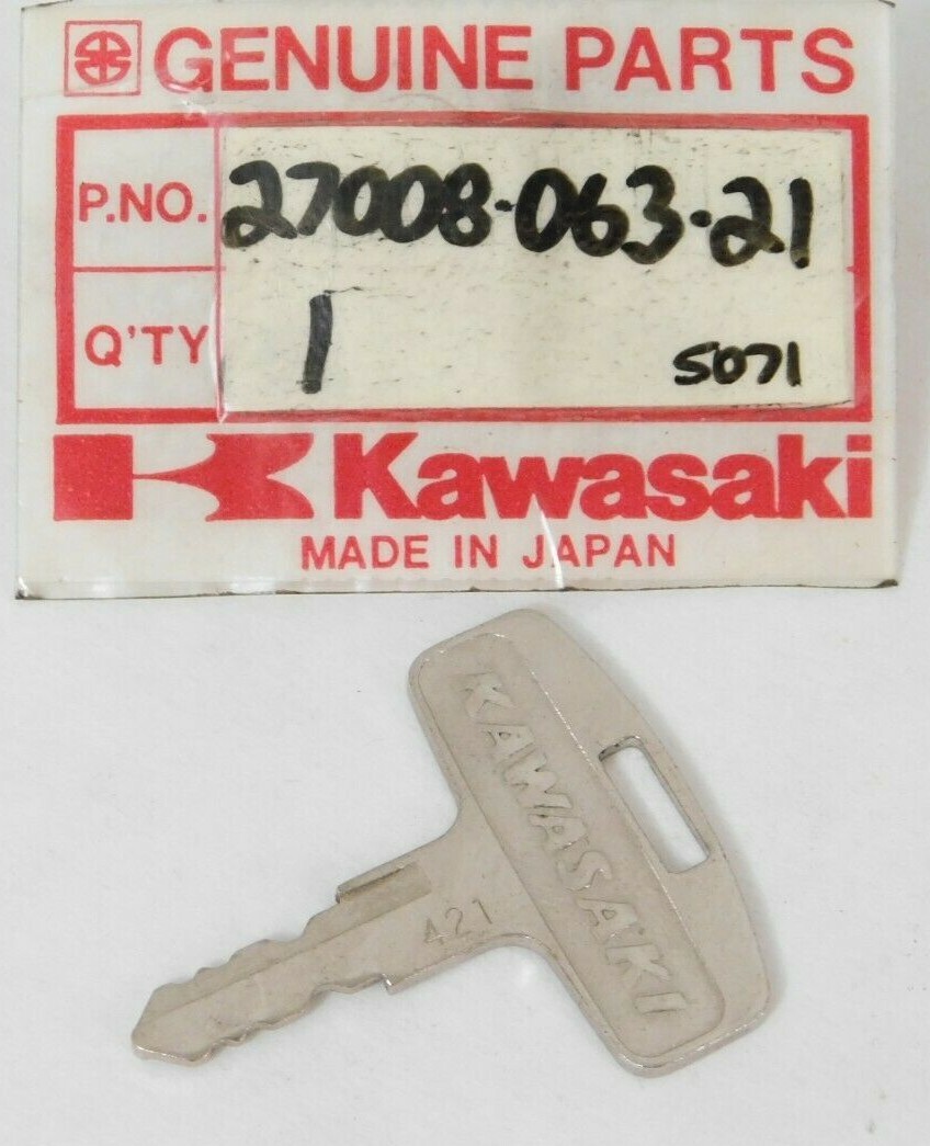 1 NOS Kawasaki Key Precut Replacement # 421 F11 F7 G5 MC1 OEM