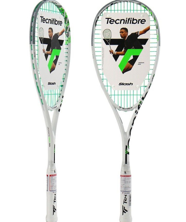 Ракетка для сквоша Tecnifibre Slash 125 125 г 14x18 752sqin Зеленая 1 шт 46390₽
