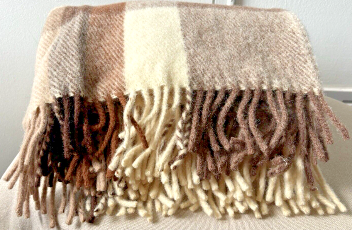 100% Wool Throw/Blanket 56
