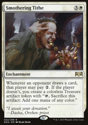 MTG Magic the Gathering Smothering Tithe (22/296) Ravnica Allegiance LP