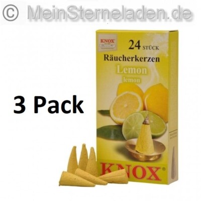 Räucherkerzen Lemone  Knox - 3 Packungen - incl. Versand !!