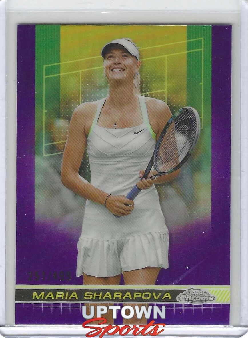 2024 Topps Chrome - Maria Sharapova - Card #153 - Purple Refractor