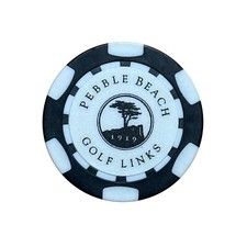 Pebble Beach Golf Links - Dia-magnetic Clay Poker Chip Golf Ball Marker Course